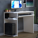 Ver imagem 1 de Mesa para Computador Gamer com Suporte para Teclado - Branco