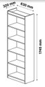 Ver imagem 3 de Organizador Livreiro Para Livros 4 Prateleiras Organizador Sala Escritório Multiuso Encanto Nature