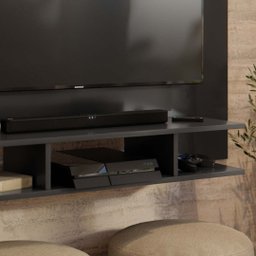 Painel para Tv até 50 Polegadas Ej Preto - Ej Móveis - 4