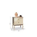 Ver imagem 5 de Mesa de Cabeceira Luis xv Off White - Edn Móveis