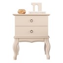 Ver imagem 3 de Mesa de Cabeceira Luis Xv Off White - EDN Móveis