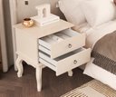 Ver imagem 5 de Mesa de Cabeceira Luis Xv Off White - EDN Móveis