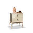 Ver imagem 4 de Mesa de Cabeceira Luis xv Off White - Edn Móveis