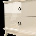 Ver imagem 2 de Mesa de Cabeceira Luis xv Off White - Edn Móveis