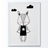 Quadro infantil Raposa de Capa Super Herói - 1
