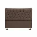 Ver imagem 2 de Cabeceira de Cama Box Casal 140 cm Mallu - Veludo Marrom