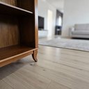 Ver imagem 5 de Estante Livreiro de Madeira Antiga sem Portas Luiz Xv Castanho