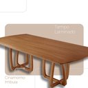 Ver imagem 5 de Sala de Jantar Mesa Flora 220cm Tampo Laminado Barril com 8 Cadeiras Bella