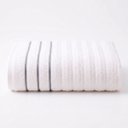 Ver imagem 2 de Jogo de Toalha Banho - Jacquard - Wave Ondas - Home Design 450g - Corttex Cor: Branco / Bege