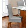 Kit de Capas de Cadeira Estofada 4 Lugares Mesa de Jantar Protege Muda a Decoração Malha Helanca Lis - 2