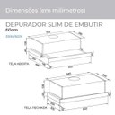 Ver imagem 5 de Depurador de ar Slim de Embutir 60 Cm Suggar