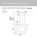Ver imagem 2 de Coifa de Parede Onix Vidro Inclinado 90 Cm Suggar