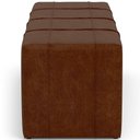 Ver imagem 2 de Puff Decorativo Living Sala de Estar 160 cm Roma W01 Couríssimo Marrom - Lyam