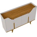 Ver mais imagens de Aparador Buffet para Sala de Jantar 4 Portas 160cm Devon B02 Off White Cinamomo - Lyam Decor
