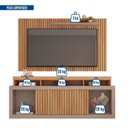 Ver imagem 2 de Painel Tv 60 Pol 180cm e Bancada com Rodízio Sala Navel Buriti/fendi C01 - D’Rossi