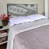Cabeceira King Suede Estampado Dolar Painel Cama Box 195 X 60 - 1