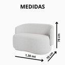 Ver imagem 6 de Namoradeira Beatriz Orgânica Boucle Lisa - 7 Decor Marrom