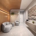 Ver imagem 3 de Namoradeira Beatriz Orgânica Boucle Lisa - 7 Decor Marrom