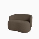 Ver imagem 1 de Namoradeira Beatriz Orgânica Boucle Lisa - 7 Decor Marrom