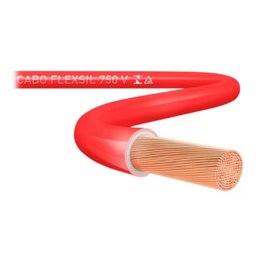 Cabo Elétrico Flexível Sil 750v 2.5mm Rolo 100m Vermelho - 3