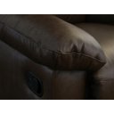 Ver imagem 6 de Poltrona do Papai de Couro Genova - Glider Mecânica - Marrom Bicolor