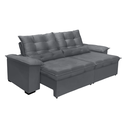 Ver imagem 2 de Sofá Retrátil e Reclinável Aspen 2.00m Super Pillow - Marrom