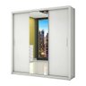 Guarda-Roupa Rio de Janeiro Plus 3 Portas de Correr com Espelho Branco - Carioca Móveis - 1