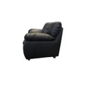 Ver imagem 3 de Sofá de Couro Marselha 2 Lugares - Preto