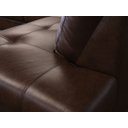 Ver imagem 5 de Sofá de Couro Canto Marrocos 2 Lugares com Chaise Direita - Marrom Bicolor