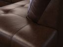 Ver imagem 5 de Sofá de Couro Canto Marrocos 2 Lugares com Chaise Direita - Marrom Bicolor