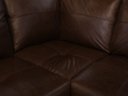 Ver mais imagens de Sofá de Couro Canto Marrocos 2 Lugares com Chaise Direita - Marrom Bicolor