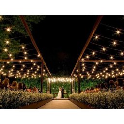 Varal Luz Cordão Iluminação Gambiarra Decoração 20m Br 50cm - 2