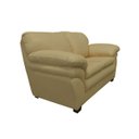 Ver imagem 3 de Conjunto Sofá de Couro Gana 3 e 2 Lugares - Bege Ivory