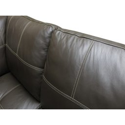 Sofá de Couro Canto Marrocos 3 Lugares com Chaise Direita - Marrom - 8