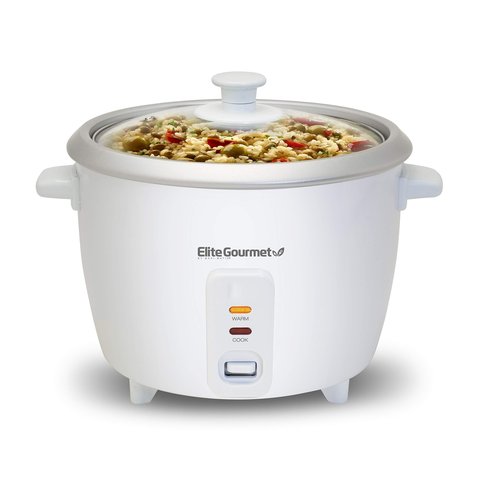 Elite Gourmet Erc003 Forno Elétrico de Arroz 1.5 Qt Branco