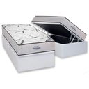 Ver imagem 1 de Cama Box Baú Solteiro: Colchão Espuma D45 Ortobom Highfoam + Base Crc Courano White(88x188)