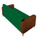 Ver imagem 7 de Sofá Living Decorativo Houston 2 Lugares 200cm Pés em Metal Veludo/ Pu Verde/ Marrom G33 - Gran Belo