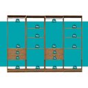 Ver imagem 6 de Guarda-Roupas Closet Modulado Alasca 240cm 4 Peças com 4 Gavetas e Cabideiros Freijó Carraro