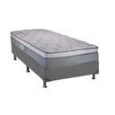 Ver imagem 1 de Cama Box Solteiro: Colchão Molas Ensacadas Luckspuma Masterpocket New Maxi + Base Gray(88x188)