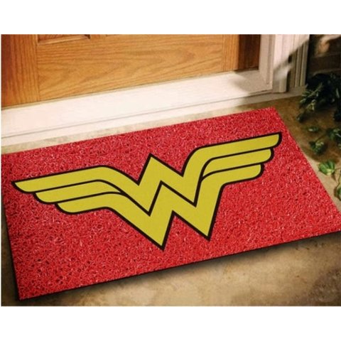 Tapete Capacho Vinil Geek Mulher Maravilha - 60x40