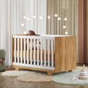Ver imagem 3 de Berço Nacional Life 2217 Branco Amadeirado - Tigus Baby