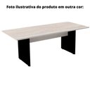 Ver imagem 3 de Mesa de Reunião Retangular 200x90cm Pé Painel Pe25 em MDP Preta com Base Preta