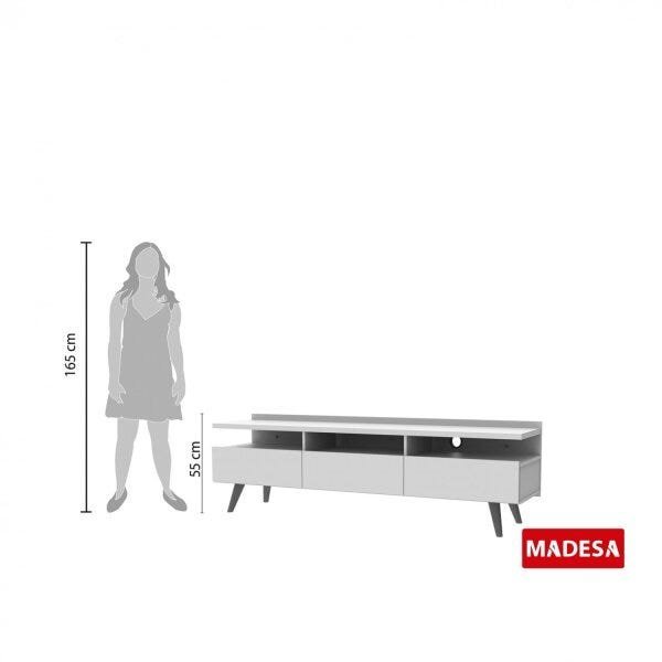 Rack para TV até 50 Polegadas 3 Portas Londres Madesa - 4