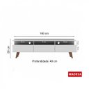 Ver imagem 3 de Rack para TV até 50 Polegadas 3 Portas Londres Madesa
