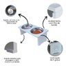 Comedouro Elevado Pet Cachorro Mdf Duo - Inox - 4