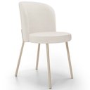 Ver imagem 1 de Cadeira para Sala de Jantar Cozinha Estofada Gavi Arena L02 Linho Bege - Lyam Decor