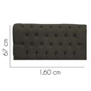 Ver imagem 2 de Painel Estofada Paris 160cm Queen Size Para Cama Box Quarto Linho Marrom - Gat Magazine