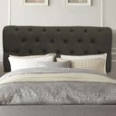 Ver imagem 1 de Painel Estofada Paris 160cm Queen Size Para Cama Box Quarto Linho Marrom - Gat Magazine