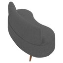 Ver imagem 7 de Sofá 2 Lugares para Sala Living 135cm Pés Palito Korah K04 Linho Cinza Escuro - Mpozenato