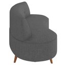 Ver imagem 6 de Sofá 2 Lugares para Sala Living 135cm Pés Palito Korah K04 Linho Cinza Escuro - Mpozenato